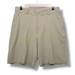 Under Armour UA Golf Shorts 34R 34 Regular Tan Khaki Neutral Athletic Short